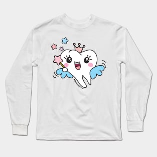 cute tooth fairy cartoon Long Sleeve T-Shirt